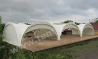 Тентовая конструкция 10х30м