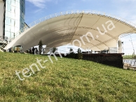 Тентовое накрытие для летней террасы ресторана White River, Черновицкая обл.