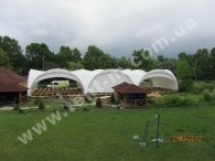 Тентовая конструкция 10x30 м, г. Ужгород