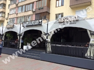Каркасно тентовая конструкция для летней террасы, 7х23 м, ресторан - 