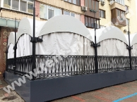 Накрытие летней террасы ресторана, 7х23м, г.Киев